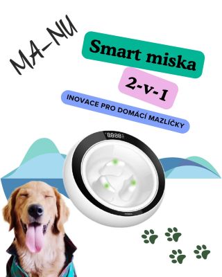 🐾 Smart miska 2v1 od PetGeek Moderní krmení s přehledem! ✔️ Vestavěná váha ✔️ Aplikace v mobilu – sleduj, kolik tvůj pes...